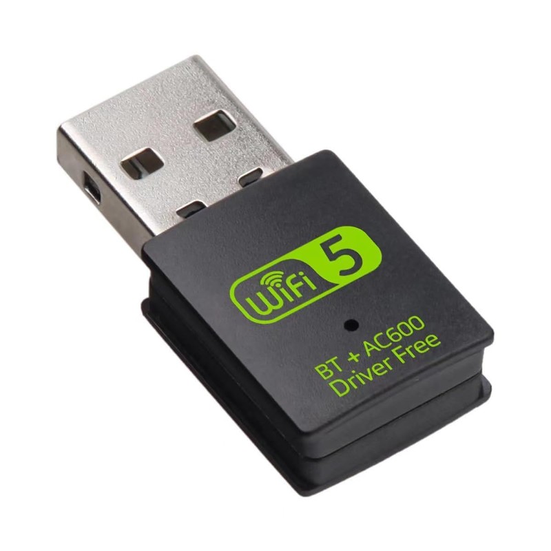 USB WiFi Adapter，600Mbps WiFi Bluetooth Adapter(Includes a USB-A to Type