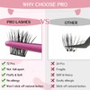 Cluster Eyelashes, Pack of 72 Eyelash Clusters for DIY Eyelash