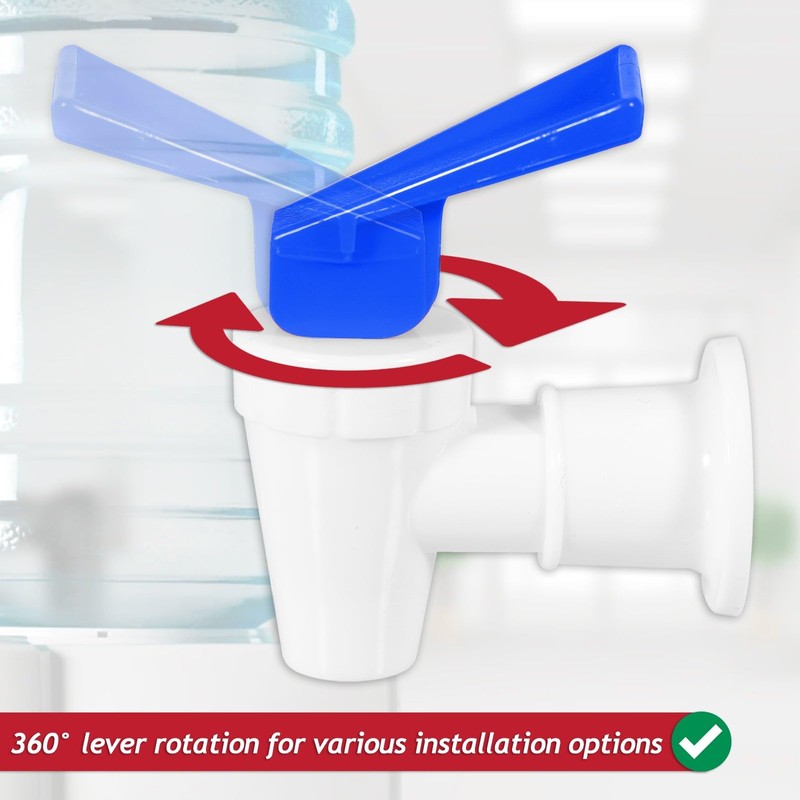 SPARES2GO Universal Water Dispenser Tap Spigot Cooler Bottle Lever Faucet