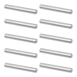 Dowel Pins 304 Stainless Steel Pegs Support Shelf Silver Tone Pack of 10 (M6*20mm)