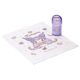 Skater OA5AG Antibacterial Hot Towel Set with Case, 12.6 x 12.0 inches (32 x 30.5 cm), Made in Japan, Sanrio, Chromi, Big Ribbon, Girls