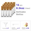 Glassfinity 16pcs 8ml Refillable Empty Perfume Bottles Glass Perfume Atomizer