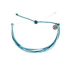 Pura Vida World Water Day Bracelet, Woven Strand Design, Unisex, Blue and White