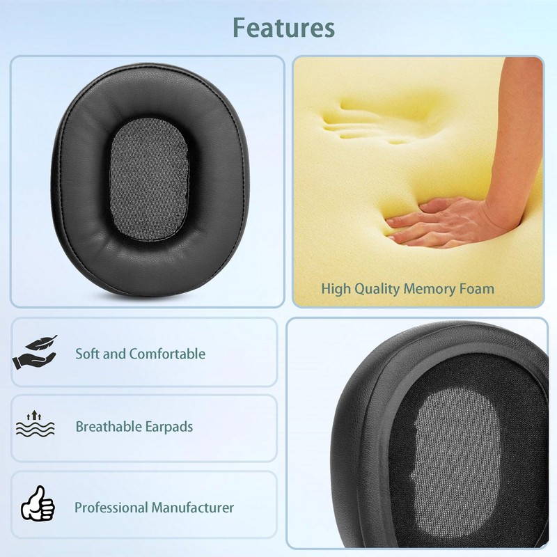 HAIZEEN Ear Pads Compatible with Trust GXT 414 ZAMAK Headset