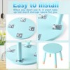 Wenqik 3 Pcs Wooden Step Stool 10.3 Inches Wood Solid