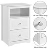 Yaheetech Nightstand with 2 Drawer and 1 Open Shelf, 29"