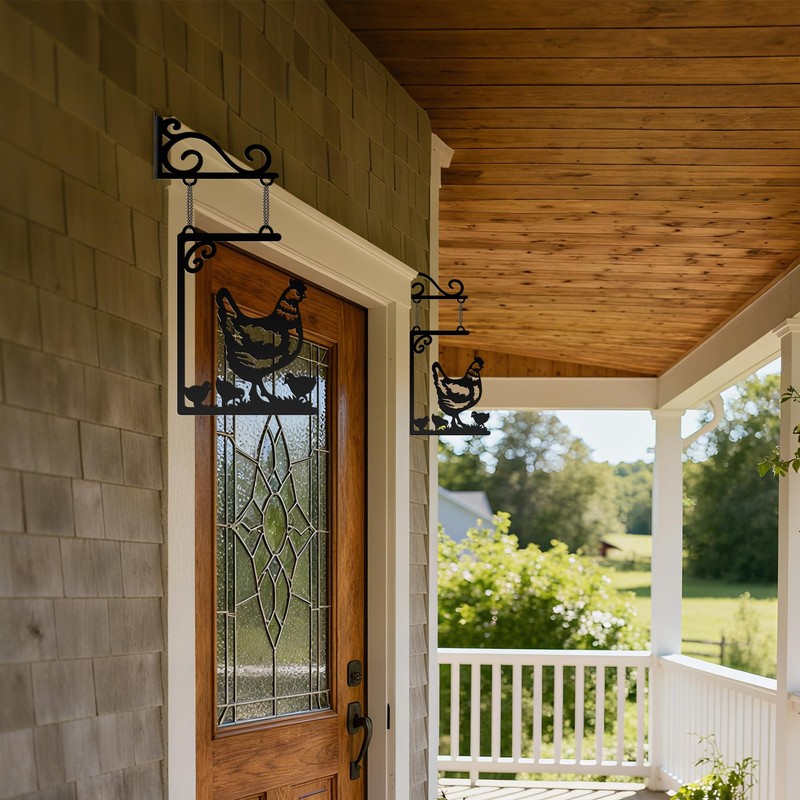 Metal Chicken Decor for Kitchen Rustproof
