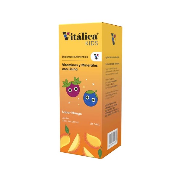 Vitalica Kids Suplemento Alimenticio Jarabe 250 Ml