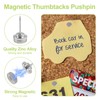 UFURMATE 30 Sets Magnetic Push Pins Magnet Tacks Pushpins Poster