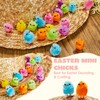 Colourful Mini Easter Chicks - Pack of 36