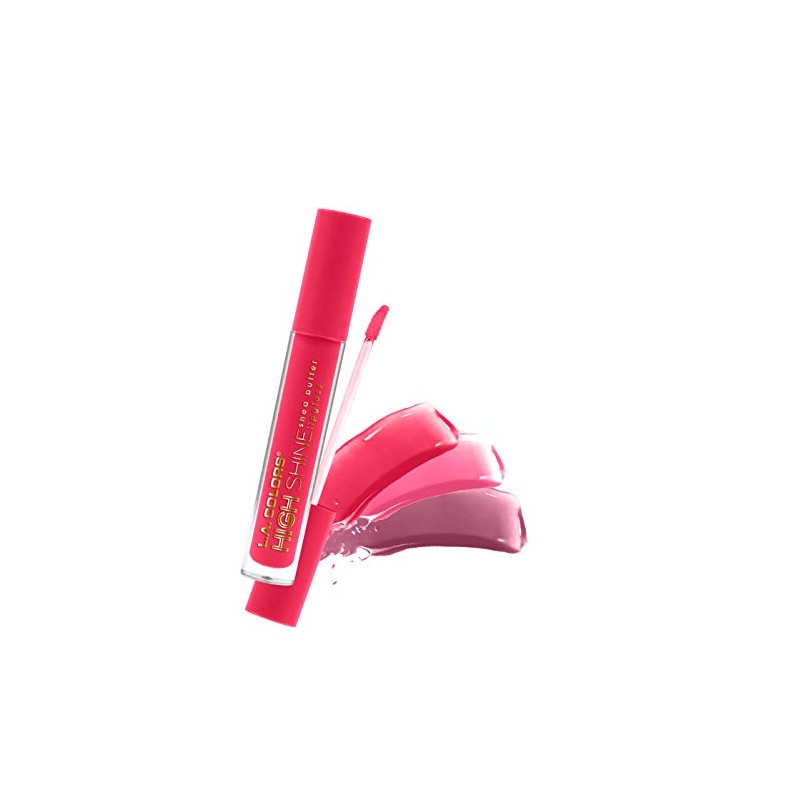 L.A. Colors High Shine Shea Butter Lip Gloss, Amplify, 0.14