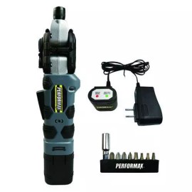 Performax 8V Cordless 1/4" Multi Pivot Screw Driver Kit W/ Battery Repair Tool