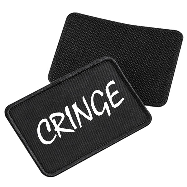 Huuraa Beanie-Patch Cringe Jugendwort Geschenk Black für Mütze Cringe Präsent