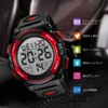 Senors Men's Digital Sports Wristwatch, 50 Meters Waterproof, Fashionable, Multifunctional,