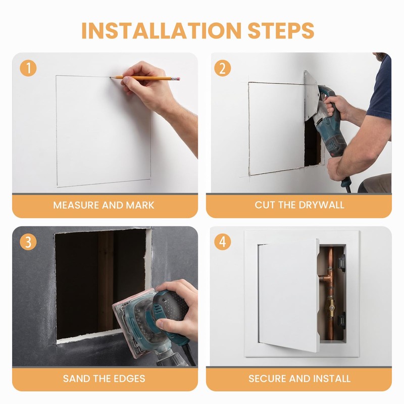 Access Panel for Drywall, 12 x 24 inch Wall Hole