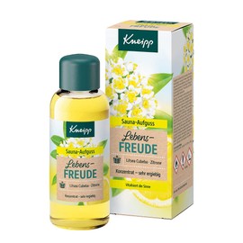 Kneipp Kneipp Sauna Aufguss Lebensfreude, natürliche ätherische Öle der Litsea Cubeba & der Zitrone aktivieren Körper & Geist, vitalisiert die Sinne - ergiebiges Konzentrat für die Sauna, 100 ml (1er Pack)