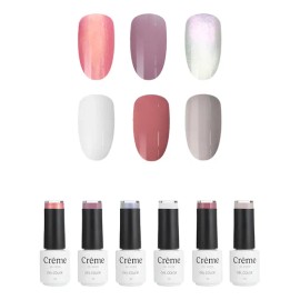 Esmalte Gel Semipermanente 5ml 6 Colores Crême Gamas Elegir
