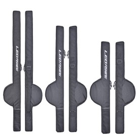 LEOFISHING Portable Fishing Rod Case Folding Fishing Pole Bag Fishing Pole Tackle Protective Cover Case Fishing Spinning Rod Bag Special Design for Fishing Poles with Reels 3 Size (Small)