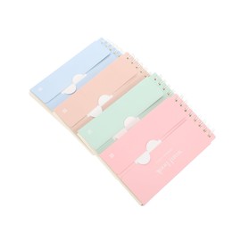 Operitacx 1set Blocked Notebook Spiral Notebooks Blank Notecards Mini Blank Notebooks Mini Notepads Mini Notebooks Blank Alphabet Cards Portable Vocabulary Notebook Vocabulary Card Paper 4pcs