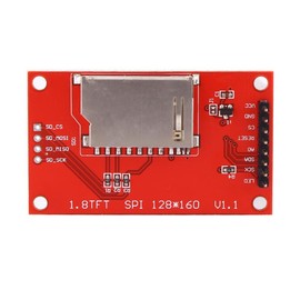 1.8" 3.3V 5.5V SPI TFT Display, 128 x 160 SPI TFT Módulo de visualización LCD ST7735 51/AVR/STM32/ARM 8/16 bit Módulos
