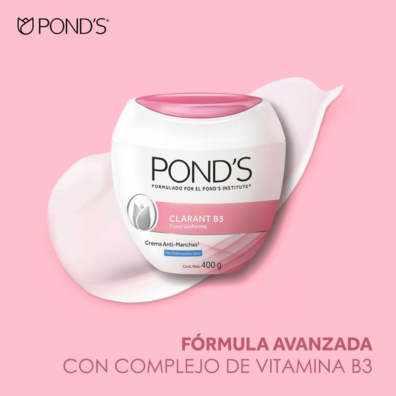 Pond's Crema Facial Anti-manchas Clarant B3 Piel Balanceada a Seca