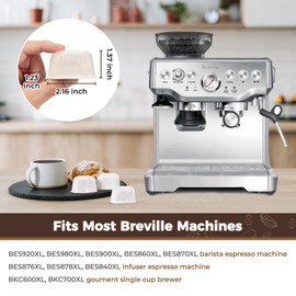 Premium 6-pack Water Filters For Replacement Breville BWF100 with Ion Exchange Resin inside