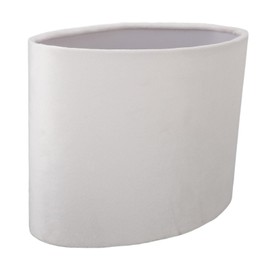 Oval Lamp Shades for Table Lamps, E27 E14 Cloth Lampshade Clip on Lamp Cover Shade Accessories for Table Floor Pendant Lamp (White)