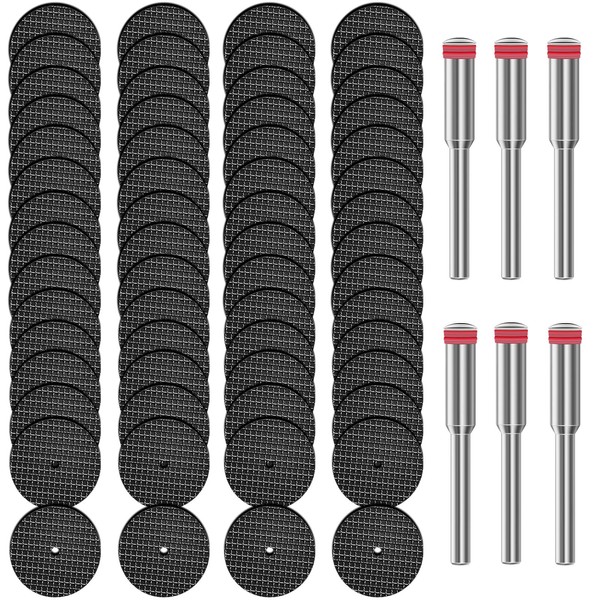 60pcs Rotary Tool Cut Off Wheels 1-1/4'' Fiberglass Reinforced Cutting