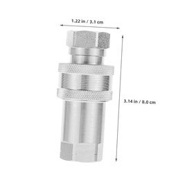 Alipis Hydraulic Connector Hydraulic Quick Couplers Quick Coupling Fittings Hydraulic Coupling Hydraulic Hose Fittings Hydraulic Couplers Fittings Carbon Steel Silver
