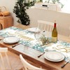 Aitsite Table Runner 18th Birthday Spring Green, Eucalyptus Leaf Table