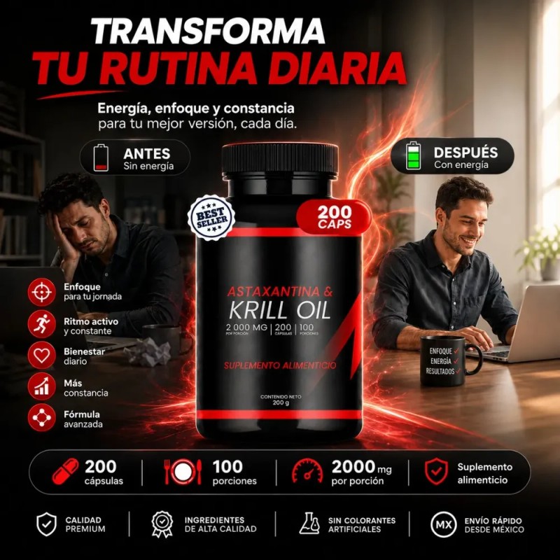 Astaxantina 12 Mg 120 Softgels Microalgas Apoyo Antioxidante