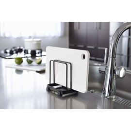 山崎実業(Yamazaki) カッティングボード スタンド ブラック 約W12×D8.5×H12cm タワー tower まな板スタンド キッチン収納 7136