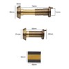 Door Viewer Antique Brass Peephole Wide Angle 50-75mm Thick Doors