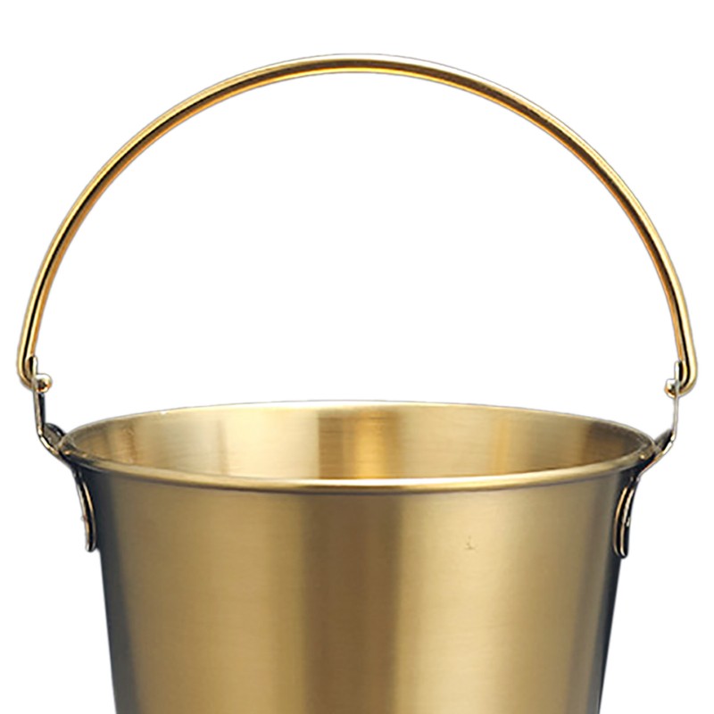 Mini Stainless Steel Pails Small Ice Bucket with Handle for