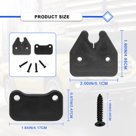 Upgrade ABS Sun Visor Repair Kit, Heavy Duty Sun Visor Clips, Compatible with DO-DGE RAM 1500 TRUCKS 2019-2023 Heavy Duty Sun Visor Clips Fix Replacement, 1Set Black