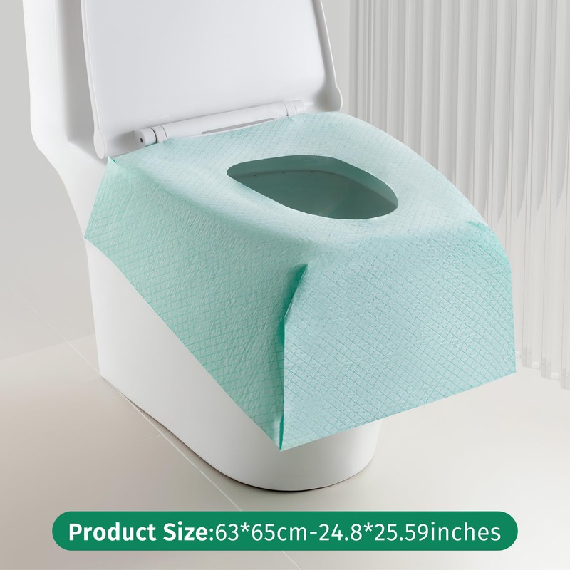 Toilet Seat Covers Disposable 30 Pack, Full Coverage Waterproof Toilet