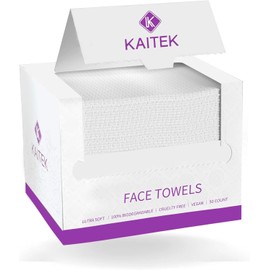 Toallas Xl, Toalla Facial 100% Biobasada, Toallitas Desechables, Toallitas Secas Desmaquillantes, Ultra Suaves, 50 Unidades, 1 Paquete