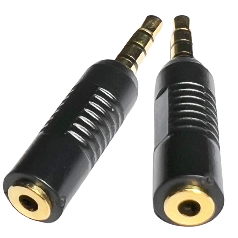 CESS 3.5mm TRRS Male Plug to 2.5mm TRRS Female Adapter,