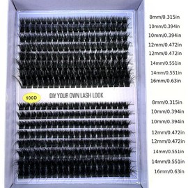 Mixed Length Individual False Eyelashes, 1 Box Natural Look Eyelash Extensions, Self Grafting Curl Eyelashes, Eye Makeup Enhancement False Eyelashes, Christmas, Christmas Gift - Specification: Purple Feather 60D + 80Dmix, net weight: one size