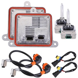 2PCS Xenon HID Headlight Ballast with Igniter & D3S Bulb for Model S 2012-2015 for Hyundai Sonata 2014 for Land Rover Range Rover Evoque for Jaguar XF XFR for Focus 2011-2014 10R-034663 9285304244S