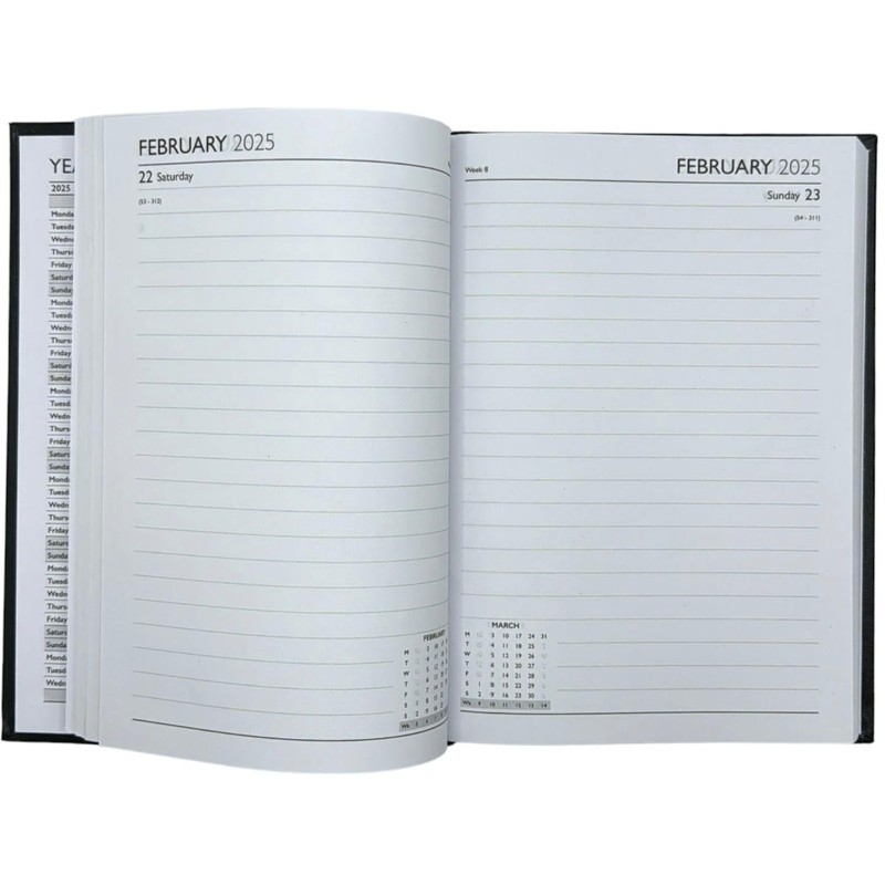 2025 Diary A4/A5/A6 Pastel Colour Fashion Diary Week to View,