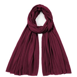 Van Der Rich ® - Plain Scarf Soft Stole 68 cm x 170 cm - Women, Bordeaux40
