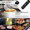 Anmarko Metal Spatula with ABS Handle, Stainless Steel Food Spatula