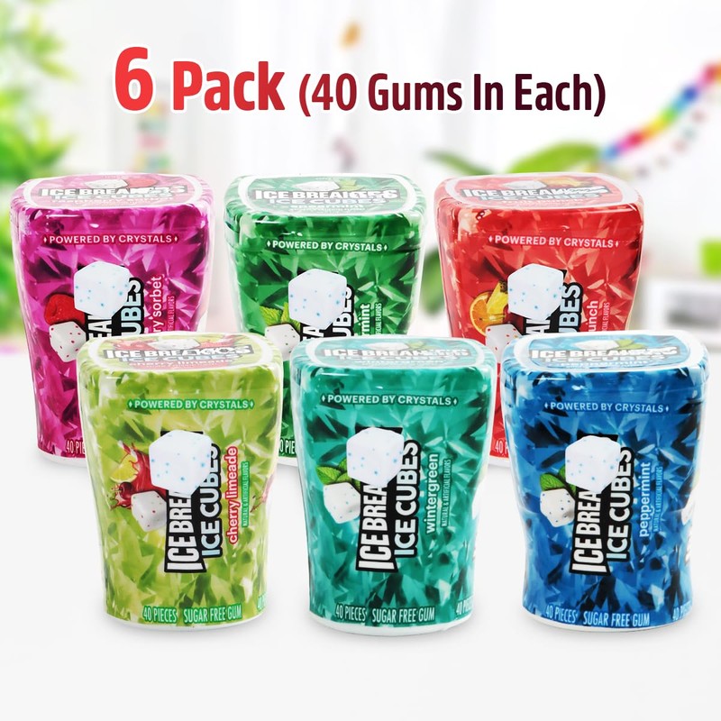 IceCubes Variety Pack - Sugar Free Refreshingly Cool IceCubes Gum