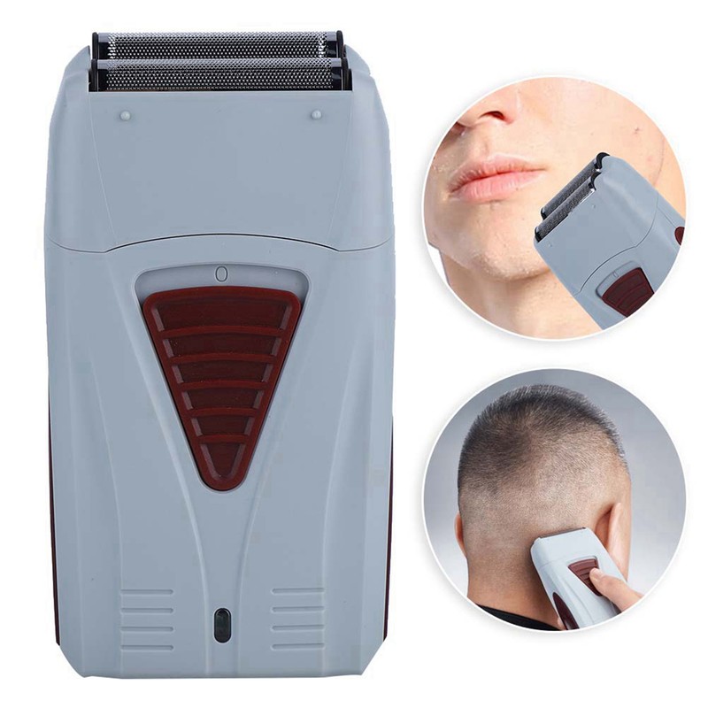 Rechargeable Men Electric Hair Clipper Trimmer Double Head Razor Reciprocating