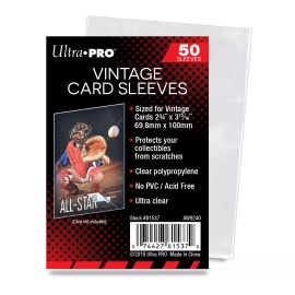 Ultra Pro Vintage Card Sleeves 1952-1956 Topps Bowman 1 Pack of 50