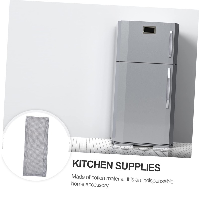 jojofuny 2pcs Refrigerator Handle Gloves Washable Smudges Clean Door Ovens
