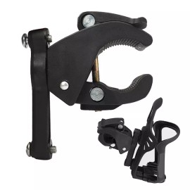 Unbranded Bike Bicycle Water Bottle Cage Holder Clamp-Clip Handlebar Bracket Mount Adapter