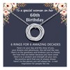 PINKDODO 60th Birthday Gifts for Women Turning 60, 6 Decades