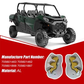 SecosAutoparts Front Brake Calipers and Sintered Pads Compatible with Can Am Maverick 2017-2022 Defender 2016-2022 Commander 2021 2022# 705601463 705601462 705601888 705601887